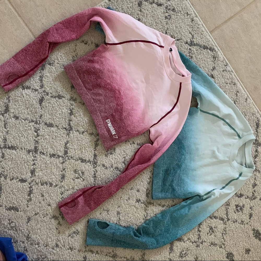 Gymshark Ombre Crop tops long sleeve